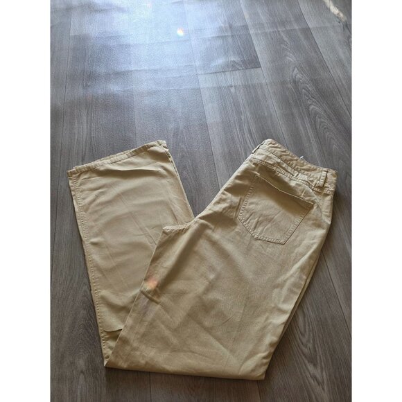 Talbots Womens Beige Cotton Pants Size 14 - Picture 2 of 3